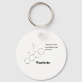 Warfarin (Blutdünner) Schlüsselanhänger (Vorderseite)