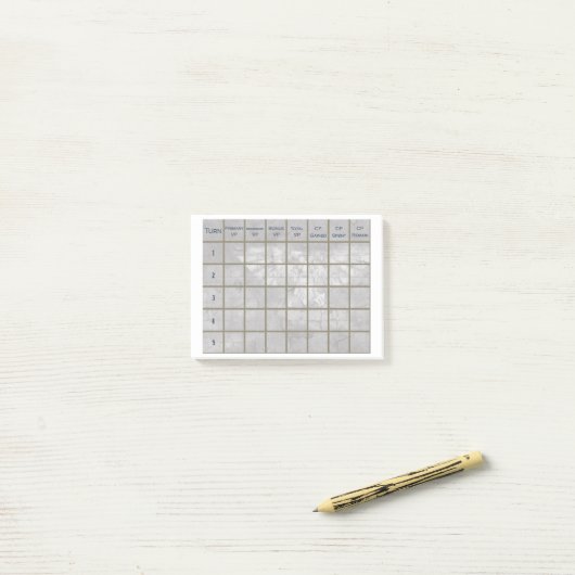 Warhammer 40K Score Tracker; 10th Edition Post-It Klebezettel (Auf Schreibtisch)