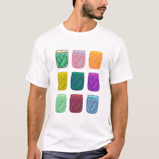 Warhol Pickles spielerisch leuchtend farbenfroher T-Shirt