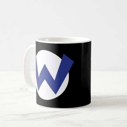 Wario Emblem T - Shirt Kaffeetasse (Vorderseite Links)