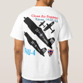 Warkites F4u-4 Seeräuber Korea T-Shirt (Rückseite)