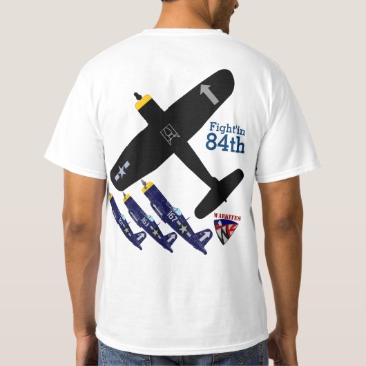 Warkites F4u Korsair Fight'in 84. T - Shirt-2 T-Shirt (Rückseite)