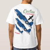 Warkites "Kaktus-Seeräuber" F4U-1 T-Shirt (Rückseite)