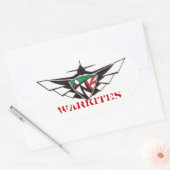 Warkites-Sticker Ovaler Aufkleber (Umschlag)