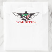 Warkites-Sticker Ovaler Aufkleber (Tasche)