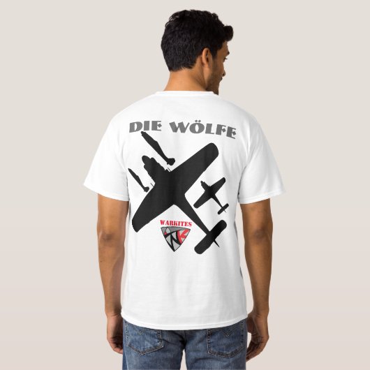 Warkites-The Wölfe FW-190 T-Shirt (Schwarz voll)