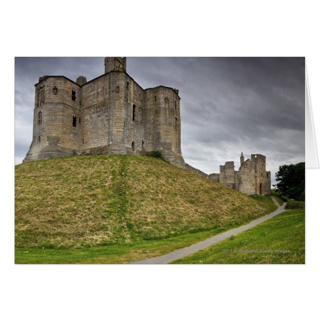 Warkworth Castle in Northumberland, England (Vorderseite (Horizontal))