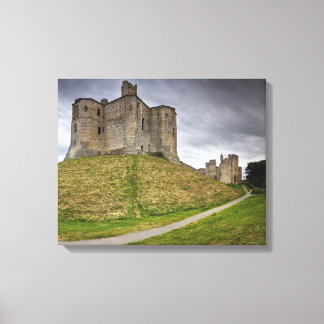 Warkworth Castle in Northumberland, England Leinwanddruck