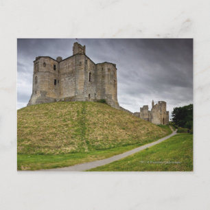 Warkworth Castle in Northumberland, England Postkarte