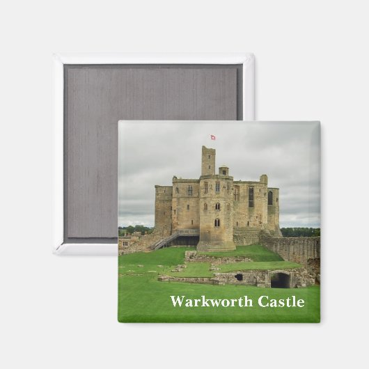 Warkworth Castle Magnet (Vorderseite/Rückseite)