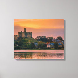 Warkworth Village and Castle Leinwanddruck