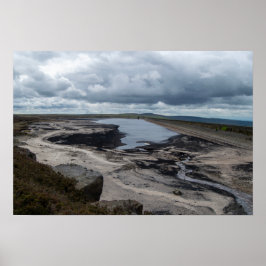 Warland Reservoir: Tranquil Moorland Waters Poster