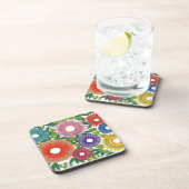 warli flowers getränkeuntersetzer (Rechte Seite)