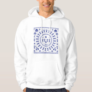 Warli-Kunst Indische Stammesillustration Hoodie