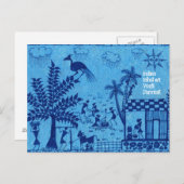 Warli Landwirtschaft Postkarte (Vorne/Hinten)