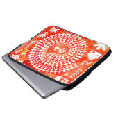 Warli-Malerei - traditionell gezeichnete Handarbei Laptopschutzhülle (Vorne Knopf)