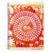 Warli-Malerei - traditionell gezeichnete Handarbei Notizblock (Vorderseite)