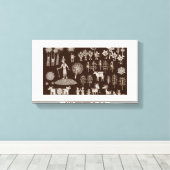 Warli Paint-Leinwand Leinwanddruck (Insitu (Holzboden))