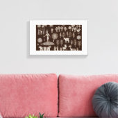 Warli Paint-Leinwand Leinwanddruck (Insitu (Wohnzimmer))