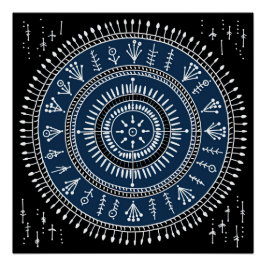 Warli Tribal Art Poster
