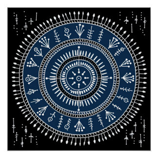 Warli Tribal Art Poster