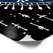 Warli Tribal Art Poster (Ecke)