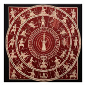 Warli Tribal Art Poster (Vorderseite)