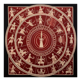 Warli Tribal Art Poster