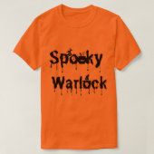 Warlock,Funny Halloween Shirt for Men,Spooky Scary (Design vorne)