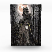 Warlock man witch haunted house fantasy dark art  fotoblock (Vorderseite)