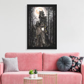 Warlock man witch haunted house fantasy dark art  leinwanddruck (Insitu (Wohnzimmer))