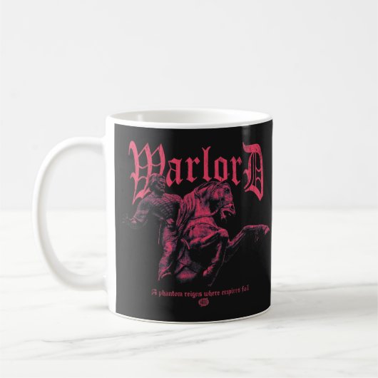 Warlord - Brutalist Streetwear Design Kaffeetasse (Links)