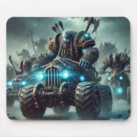 Warlords of the Wasteland – Orcs on the Hunt Mousepad (Vorne)