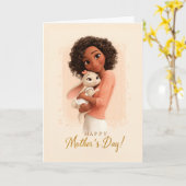 Warm and Cozy Mother’s Day Bunny Card Karte (Gelbe Blume)