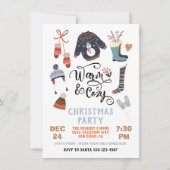 Warm and Cozy Winter Party Christmas Clothes Einladung (Vorderseite)