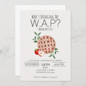 Warm Apple Pie Funny Friendsgiving Einladung (Vorne/Hinten)