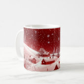 "Warm auf in einem Winterwunderland!" Kaffeetasse (Vorderseite Links)