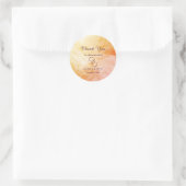 Warm Autumn Marble Wedding Sticker (Tasche)