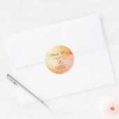 Warm Autumn Marble Wedding Sticker (Umschlag)