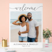 Warm Beach Minimalist Photo Acrylschild (Hochzeit)