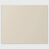 Warm Beige Festive Christmas Solid Color  Geschenkpapier (Flach)