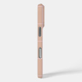 Warm Beige Grid Pattern Minimal Soft Check Design Case-Mate iPhone Hülle (Rückseite / Rechts)