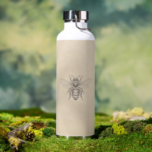 Warm Beige Vintage Französische Landhaus-Stil-Bien Trinkflasche
