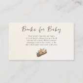 Warm Beige Woodland Fox Books Request Begleitkarte (Vorderseite)