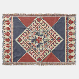 Warm Bleibender Blaudruck  Decke