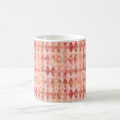 Warm Blush Harlequin Diamant Muster Kaffeetasse (Mittel)