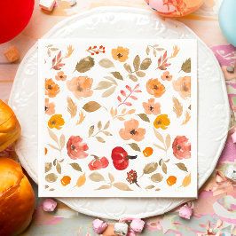 Warm Boho Kleine Kürbisfallen Babydusche Serviette