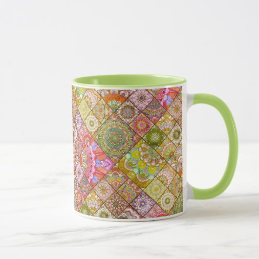 Warm Boho Tile Tasse (Rechts)