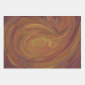 Warm-braune Farbkoordinierte Muster Geschenkpapier Set (Vorderseite 3)