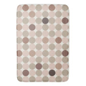 Warm Brown Geometric Bath Mat for Balanced Homes Badematte (Vorderseite Vertikal)